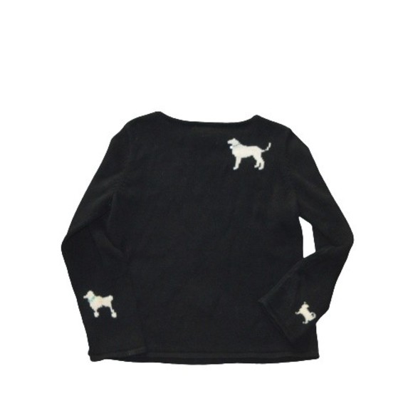 Susan Bristol Puppy Dog Dogs Embellished Pullover Sweater Medium - Picture 2 of 9